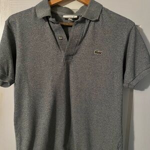 Lacoste Slim Fit Men's Heather Gray Polo